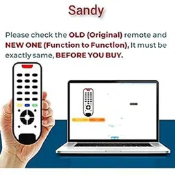 SANDYYTECH COMPAITABLE FOR VW LED TV Remote Controller image 2