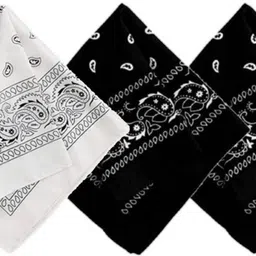 riseabove Black pack of 2 and one white for men all season cotton Handkerchief ["Black","White"] Handkerchief-picture-50