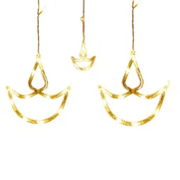 mansaa Star & Diya Yellow Colour (Pack of 2) LED String Light image 4