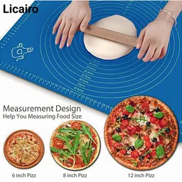 licaioi Silicon roti mat non-Stick Roti Chapati Rolling Baking Sheet Mat 50*40cm Food-grade Silicone Baking Mat image 4
