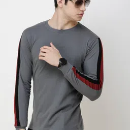 wrath Pack of 2 Men Solid Round Neck Pure Cotton Multicolor T-Shirt image 4