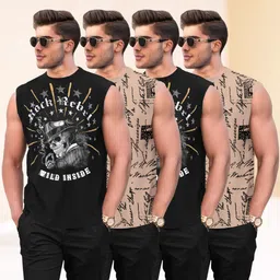 tripr Pack of 4 Men Vest image 1