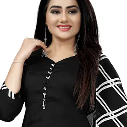 rajnandini Unstitched Cotton Blend Salwar Suit Material Printed image 4