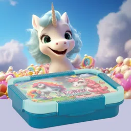 yuiop - Food Addict Stainless Steel Tifinbox - With 3 Compartments - Leakproof 3 Containers Lunch Box image 4