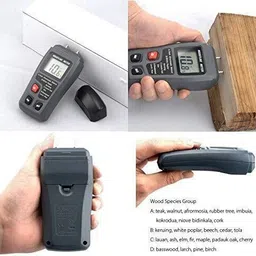 r-tek Moisture Meter, 0-99% Wood Tester Detector digital wood moisture meter , wood humidity tester Pin-Type Digital Moisture Measurer image 4