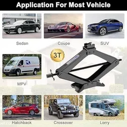 gyanadh 3 Ton Car, Truck Tire Changing Jack Kit with Saving Effort Ratchet Handle Vehicle Jack image 3