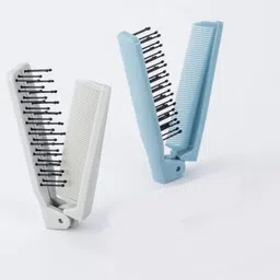 ranore 2 Pcs Foldable Hair Comb Brush Double Headed Mini Pocket Comb for salon-picture-17