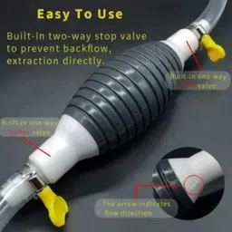barkati Newest High Flow Siphon Hand Pump Portable Manual Car Fuel Transfer Pump Magnetic Aquarium Cleaner image 2
