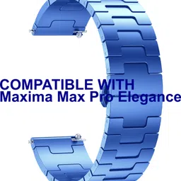 ACM Watch Strap Metal Steel for Maxima Max Pro Elegance Smartwatch Blue Smart Watch Strap-picture-18