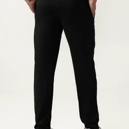 damensch Men Solid Black Track Pants image 5