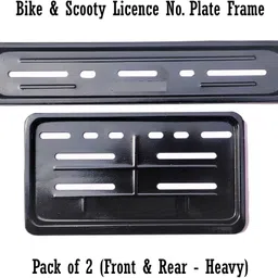 vprs Bike Number Plate metal frame (Standard Size for All Bikes) Bike, Car Number Plate image 2