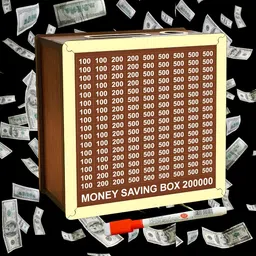 dhanalkshmii store Gold Piggy Cash Box-picture-25