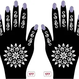 bittu creation MENDI_F151 MENDI_F151 Hand Mehndi Stencil Stencil image 1