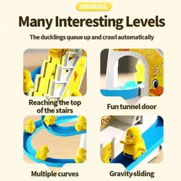 funbazaar Automatic Duckling Race Track Toy with Music and LED Lights (Battery Operated) image 3