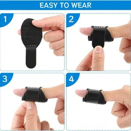hannea Trigger Finger Splint 5 Pack Thumb and Finger Brace Support for Pain Relief Finger Support image 4