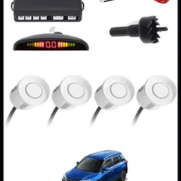 3a featuretail Universal 4 White Reverse Parking Sensor-AP25N65 Universal 4 White Reverse Parking Sensor-AP25N65 Parking Sensor image 1