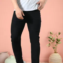 fader Men Relaxed Fit Mid Rise Black Jeans-picture-18