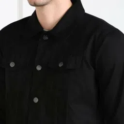 bnk Men Solid Denim Jacket image 4