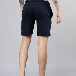 highlander Solid Men Blue Sports Shorts image 3