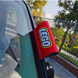 RED Lego Tag Decorative Sticker Creative Unique-Accessories Universal For Car Spring Leaf-image-49