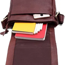 wildhorn Men Brown Messenger Bag - Regular Size image 3