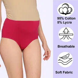 evamomies Pack of 3 Women Maternity Multicolor Panty image 4