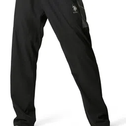 u.s. polo assn. Men Solid Black Track Pants-picture-25