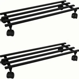 virushka and virushka Heavy Duty Plant Stand with Wheels Pot Trolley for Balcony Gamla Stand Pack of 2 Plant Container Set-picture-20