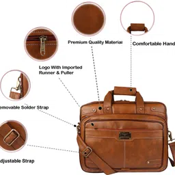 empire Men & Women Tan Messenger Bag image 3
