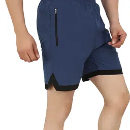 avsra Solid Men Blue Gym Shorts, Cycling Shorts, Running Shorts, Regular Shorts, Night Shorts image 3