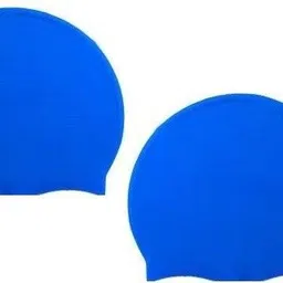 hhs sports Silicone swimming cap Blue color (pack of 2) Swimming Cap-picture-12