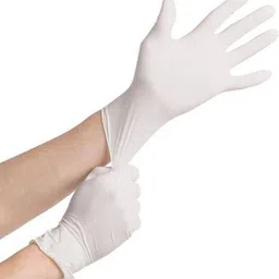 glovery WHITE_LATEX-S-60 Latex Safety Gloves image 1