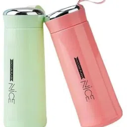 prachi Nice Water Bottle Bpa Free Bottle Glass Inner Liner with Plastic Shell Bottles 400 ml Water Bottle-picture-15