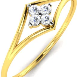 avsar Kavya 14kt Cubic Zirconia Yellow Gold ring image 2
