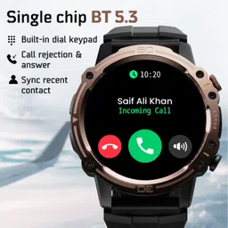 Boult Sterling 1.52" Rugged & Shock Proof Design, BT Calling, 700 Nits, Metallic Frame Smartwatch image 4