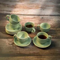 artecasa Seashell Ceramic Serving Platter (Set of 3, Off-White)-picture-10