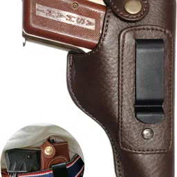 sandhugunhouse Inner Soft Leather Cover For (32 Bore GSF & RFI ASHANI,MSD Elite,Super, Llama) Pistol/Gun Cover, Racquet Carry Case/Cover Free Size-picture-35