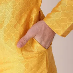 koshin Men Art Silk Kurta Pyjama Set image 4