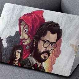 Yuckquee Money Heist Bella Ciao Laptop Skin for HP,Asus,Acer,Dell,Apple printed on 3M Vinyl, HD,Laminated, Scratchproof.Laptop Skin/Sticker/Vinyl for 14.1, 14.4, 15.1, 15.6 inches H14 Vinyl Laptop Decal 15.6-picture-22