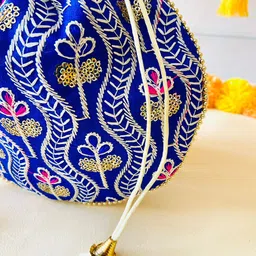 byra Women Blue Potli image 4