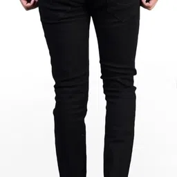 g plus Men Slim Mid Rise Black Jeans image 2