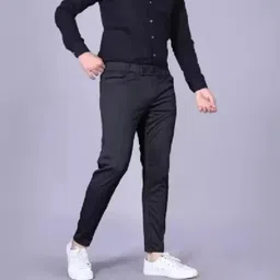 sumitgarment Pack of 2 Men Solid Black, Grey Track Pants image 5