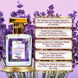 herbexo Luxurious Lavender Perfume EDP with Pure Lavender Long-Lasting Aroma Eau de Parfum - 30 ml image 2