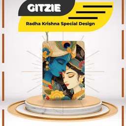 gitzie Elegant Radha Krishna Acrylic Keychain | Gloss Finish, Long-Lasting Key Chain image 5