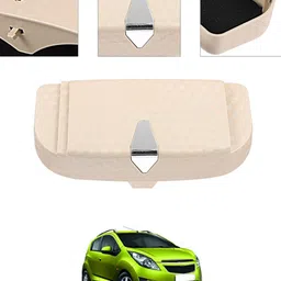 ayw Universal Multiuse Beige New Style Sunglass Holder For Car-33 White Car Sunglass Clip Holder image 1