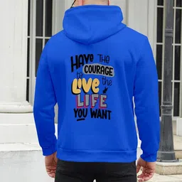 triptee Men Full Sleeve Printed Hooded Sweatshirt image 4