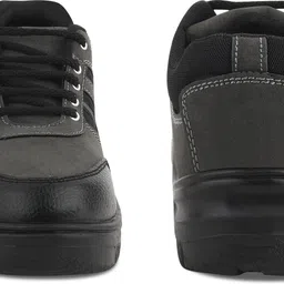 elecant PVC Safety shoes with steel toes for warehouse, industrial and construction use Boots For Men image 3