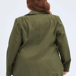 pp vastram Women Solid Single Breasted Formal Blazer image 3