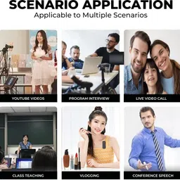 wrader Professional Dual Wireless Collar Mic for Interviews Reels Vlogs Online Teaching Microphone image 5