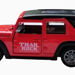 THAR ROXX METAL JEEP TOY CAR WITH PULLBACK FUNCTION, LIGHT & SOUND-image-17